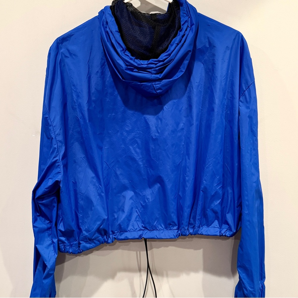 Settle Down Women’s Blue Windbreaker Hoodie Jacket Size L NWT - Picture 5 of 8
